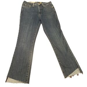 NWT Seven7‎ Fashion Jean Step Hem Size 6 — Mahone Blue Premium Stretch Denim
